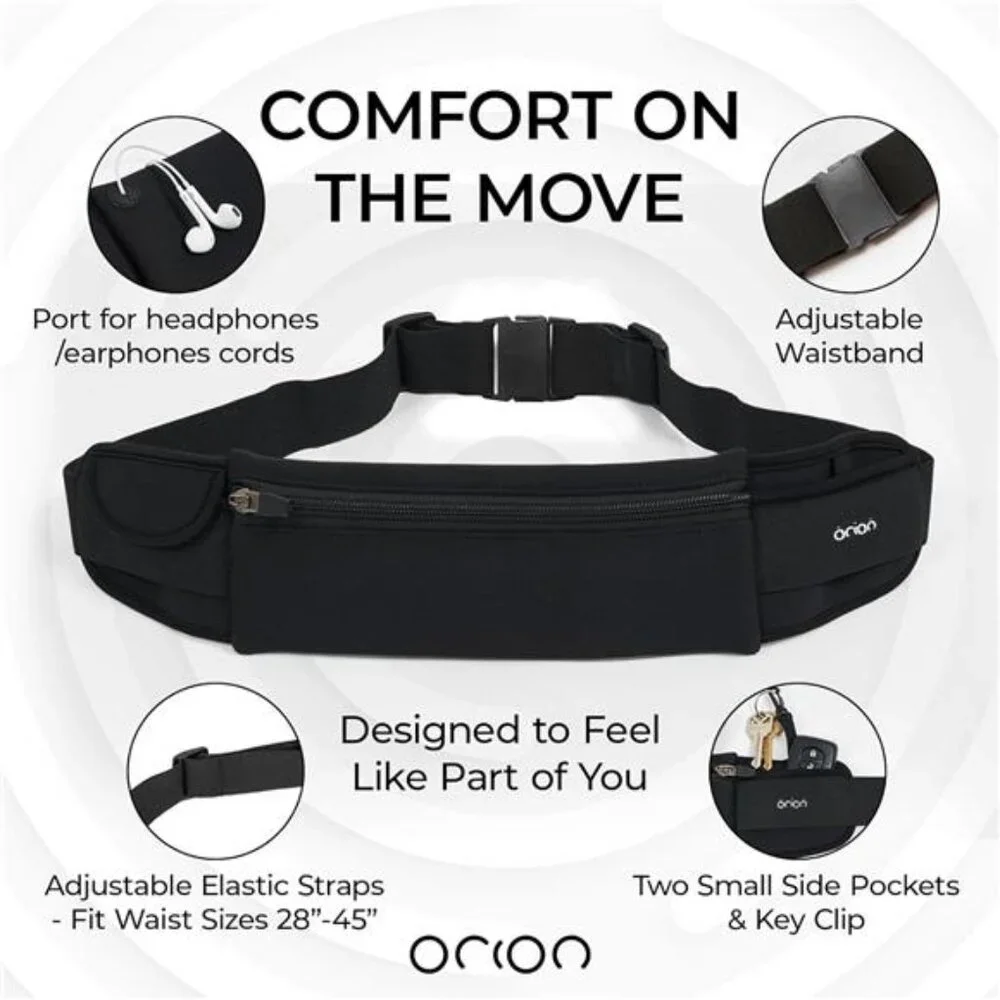The Belt of Orion Survival Gear Travel Running Belt Waist Fanny Pack Hands Free